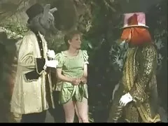 Vintage lông gang bang porking ở xứ sở thần tiên