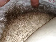 Cọ xát sofy chubby lông pussy dưới bảng